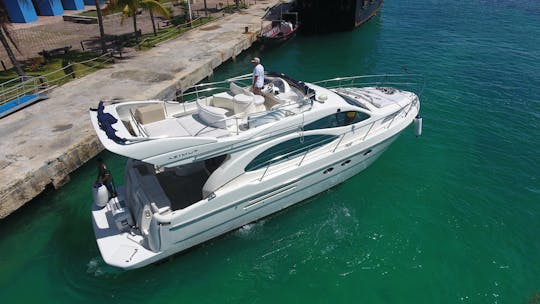 Ponte aérea Azimut47 de 50' em Cancún/Isla Mujeres GMBAZ50FB