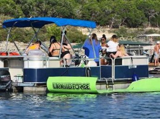 Location de pontons de fête sur le lac Travis, au Texas