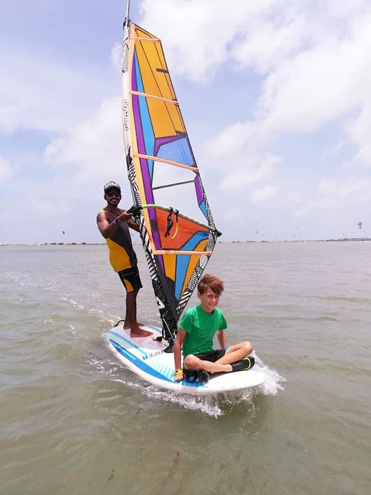 Wind Surfing in Negombo, Sri Lanka