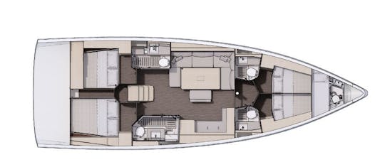 Monocasco de cruzeiro Dufour de 47 pés - 4 cabines/4 cabeças - Marina del Rey