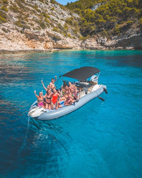 RIB for Blue Cave Group Tour From Hvar