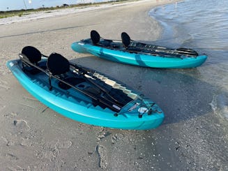 Tandem Kayaks in St. Pete, Weedon Island Preserrve, Gandy beach, Picnic park 