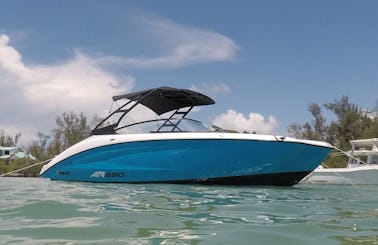 Charter this brand new 2023 25ft Yamaha AR250 Jet Boat