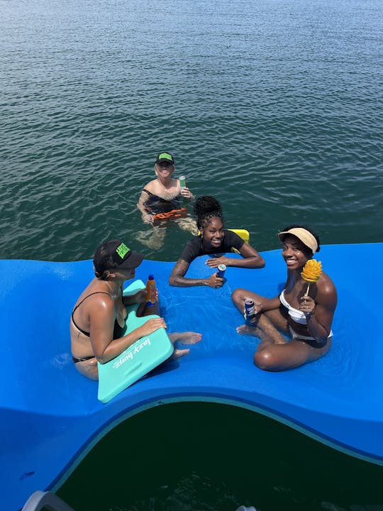 Private Boat Rental Aboard our 30ft. Pontoon with Captain on Lake Pleasant!