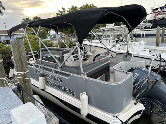 Book the 22ft Spacious Hurricane Pontoon in Bokeelia, Florida