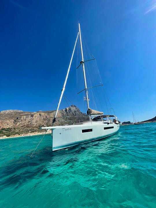 Saiing Boat Sun Odyssey 490 model 2022 at  Chania West Crete
