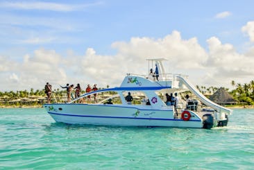 Excursion privée en catamaran à Punta Cana : bateau de fête+plongée en apnée