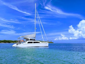 Amazing 36' Catamaran in Puerto Aventuras, closest marina from Tulum