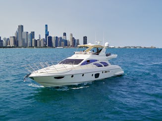 62' Azimut Flybridge Italian Luxury Yacht for Rent (MPY#6) in Chicago, Illinois