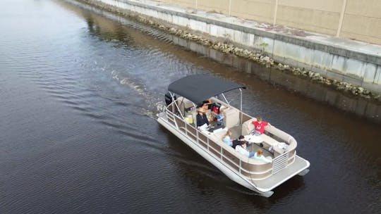 Dive Into Luxury & Adventure with Our 24' Bentley Pontoon in Cape Coral Florida
