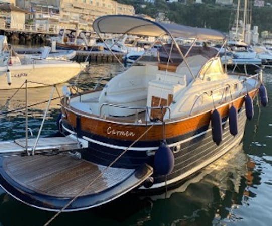 De Sorrente à Capri et à la côte amalfitaine avec Aprea Mare 30 ouvert
