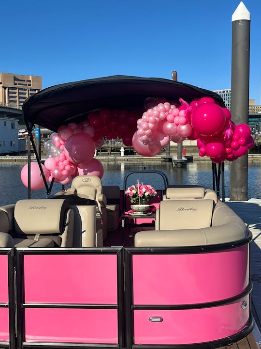 2024 Brand New Pink Bentley Pontoon for Daily Charters in Washington DC