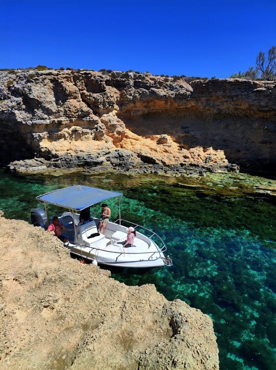 MALTA Gozo Comino Caves Crystal/Blue Lagoon Private Boat trips