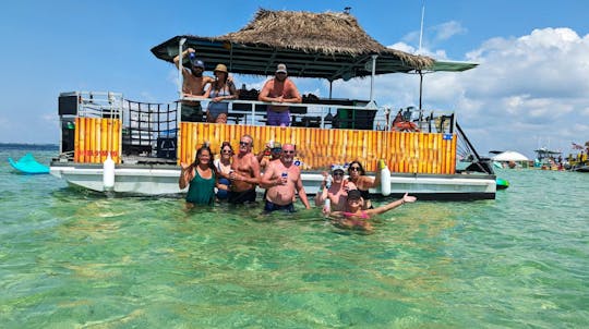 Tiki Boat Excursion Crab Island - 4 Hour Private