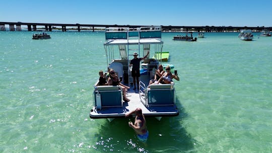 Private Crab Island Double Decker Slide Pontoon with Captain (Up to 10)