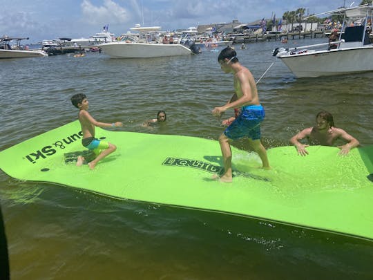 Captain included- Wake surf, water tubing or relax at sunset. All customized! 