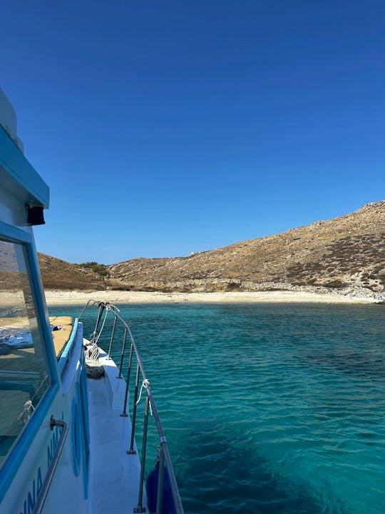 Private Cruise to the South Coast of Mykonos or Rhenia island or Tragonisi caves