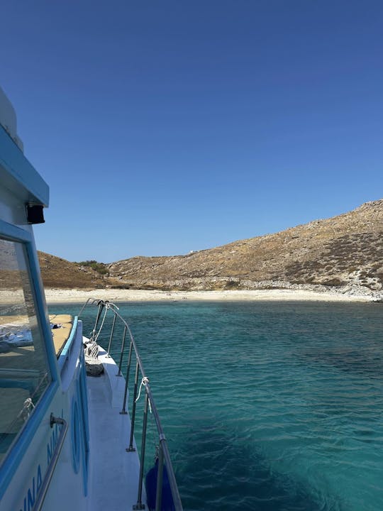 Private Cruise to the South Coast of Mykonos or Rhenia island or Tragonisi caves