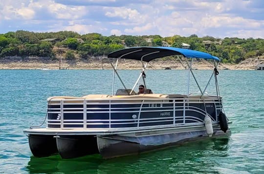 13 passenger captained pontoon on beautiful Belton Lake