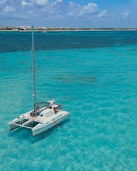 Catmania Sailing Catamarans in Playa Mujeres, Cancun, México.