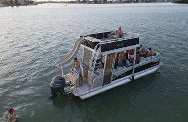 DOUBLE DECKER PARTY BOAT WITH SLIDE !!!