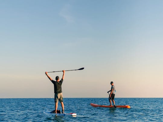 Stand up Paddle Boarding in Port City, Sri Lanka