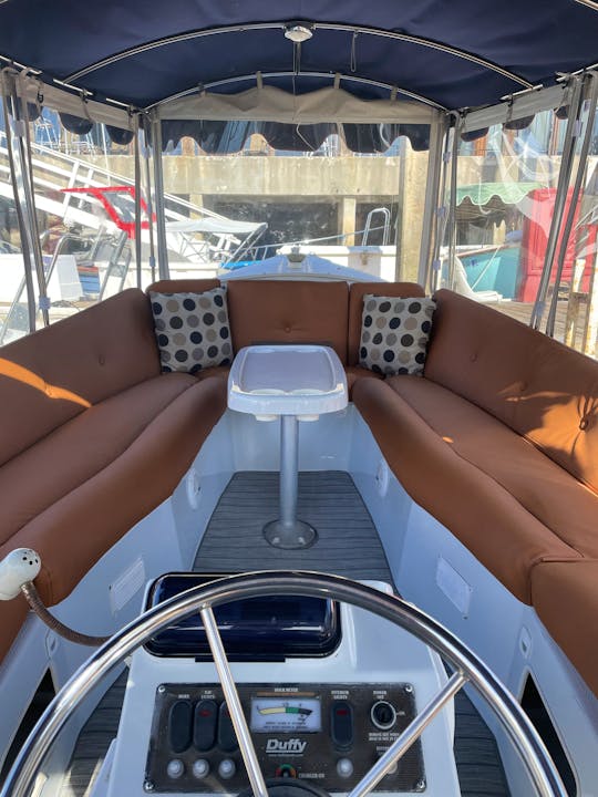 21' Luxury Electric Duffy Boat in Newport Beach