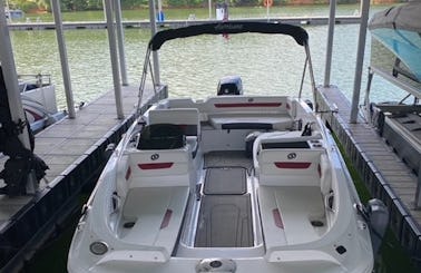 Beautiful Hurricane SunDeck Sport 185 OB available at Tims Ford Lake