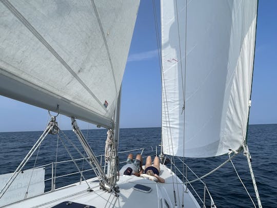 2 horas de viagem ao pôr do sol a partir do porto de South Haven Mi., em uma Catalina 36