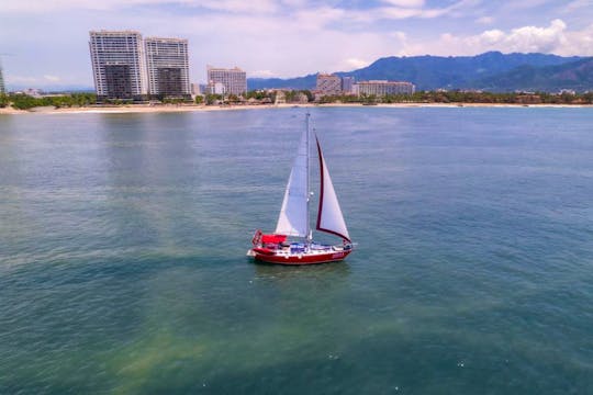 Luxury Experience onboard 40 ft Red Sailboat in Puerto Vallarta