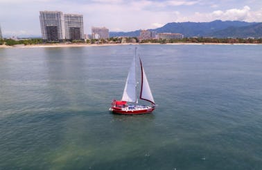 Luxury Experience onboard 40 ft Red Sailboat in Puerto Vallarta