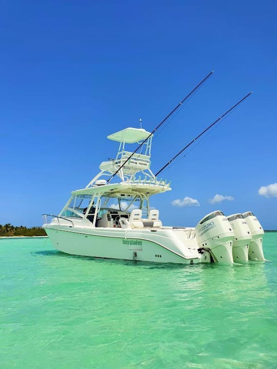 Bateau Sportfisher Everglades 38 triples à moteur à Casa de campo La Romana