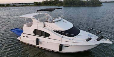 Yacht Silverton de 40 pieds (cuisine, salon, salle de bain, climatisation et chauffage) (20 personnes maximum)