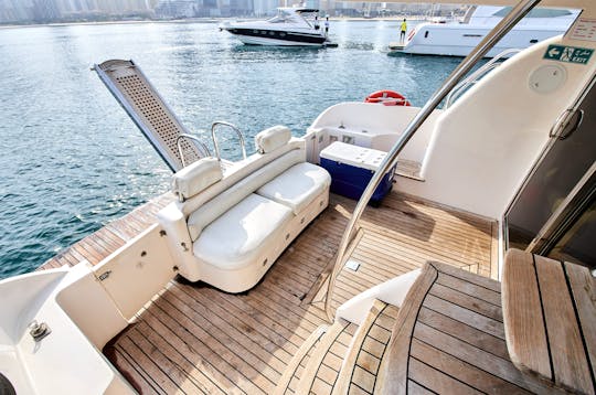 1 Hour FREE JETSKI | Luxury 55ft Dubai Yacht For 18 People 