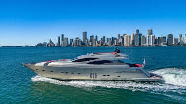 Last Minute Deal! 90' Pershing Yacht for Rent in Miami, Florida.