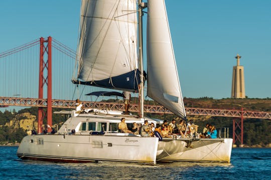 Lagoon Catamaran We cross in Lisbon, Portugal