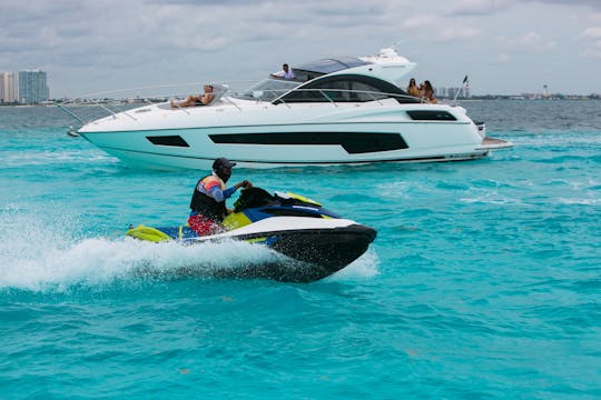 Sunseeker 53 ft SUPER PROMO Luxury Yacht in cancun    FREE JETSKI 