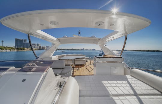 70' Azimut Motor Yacht Rental in Aventura | Accommodates up to 13 guests