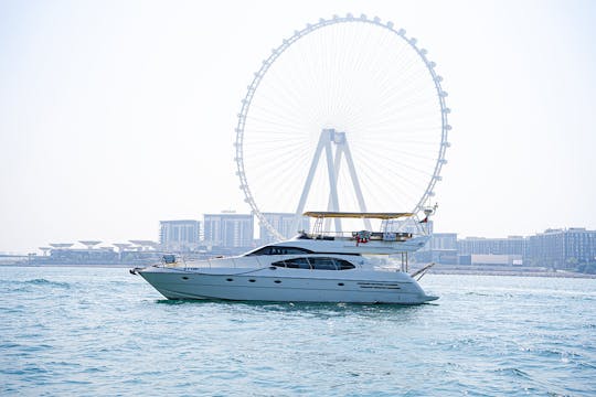 58 Ft Yacht Rental in Dubai with Captain and Crew (Azimut Yacht for 28 persons)