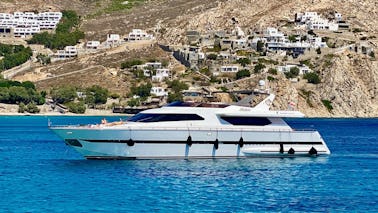 Yacht charter in Mykonos · Absolute Superphantom — 85+ (2002)