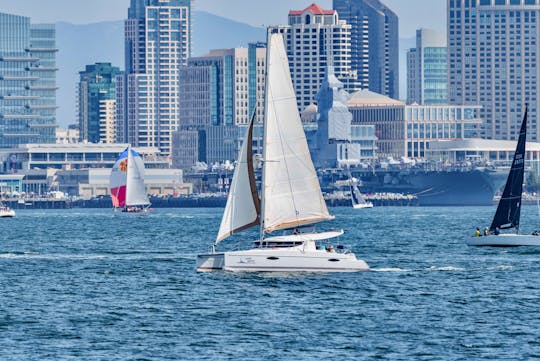 Catamaran Fountaine Pajot privé spacieux pouvant accueillir jusqu'à 12 personnes !