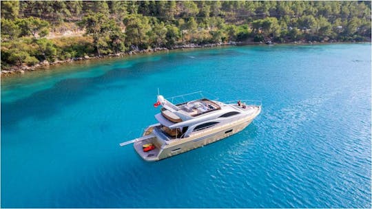 Charter the Luxury 75ft Motor  Yacht in Bodrum, Turkey