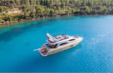 Charter the Luxury 75ft Azimut Power Mega Yacht in Bodrum, Turkey