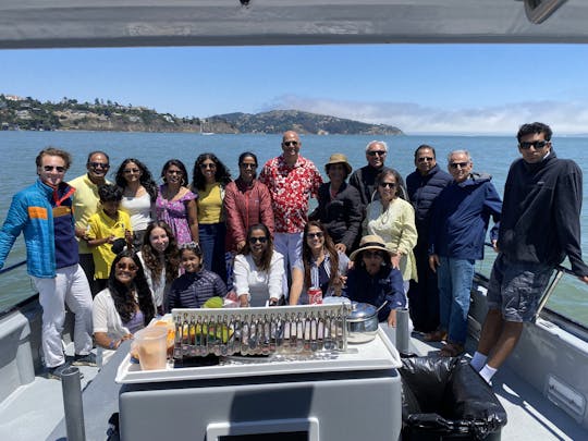 Parties and bay cruises on San Francisco Bay with the 43' Delta Yacht