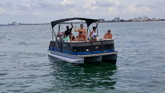2019 Crest Tritoon with great Sound System in Madeira Beach, Florida!