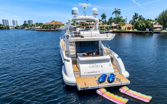 Stunning 64' Azimut Flybridge with Seabobs