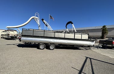 30ft Party Boat Pontoon for Rent in Peoria, Arizona with waterslide!