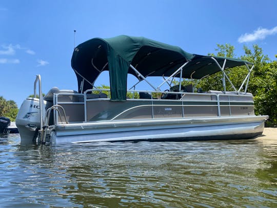 Cooler, Ice, Water, Gas, all gifted aboard the 25ft Grand Majestic Pontoon!