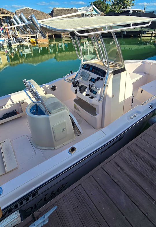 Grady White Center Console Boat for 4 people in Key Largo, Florida