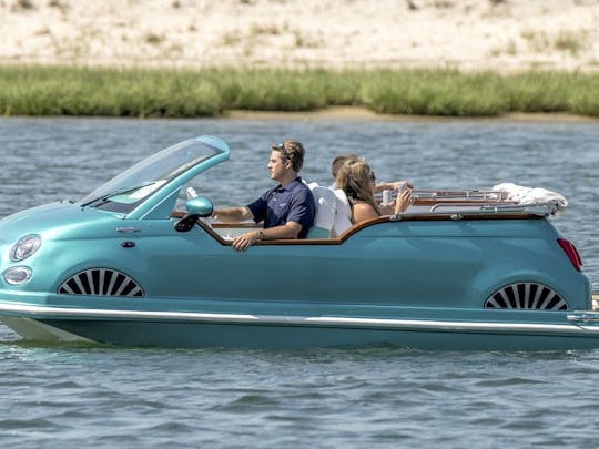 16' 2024 Fiat 500 Water Taxi/Tubing Car Boat Rental in Sag Harbor, New York